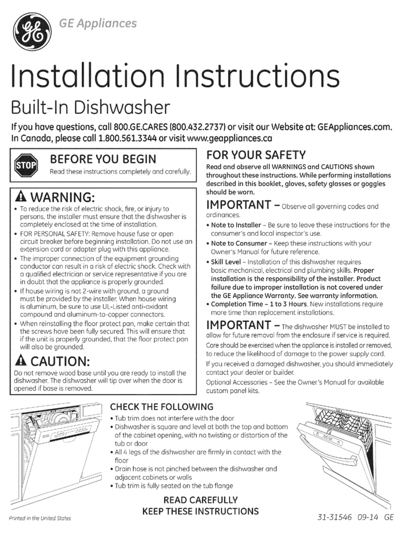 GE PDT760SIF1II User manual