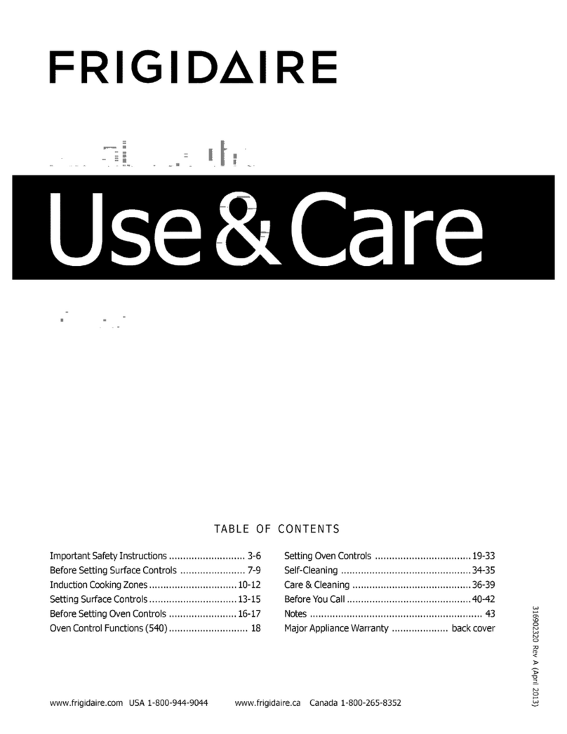 Frigidaire CGIF3061NFB Owner's manual