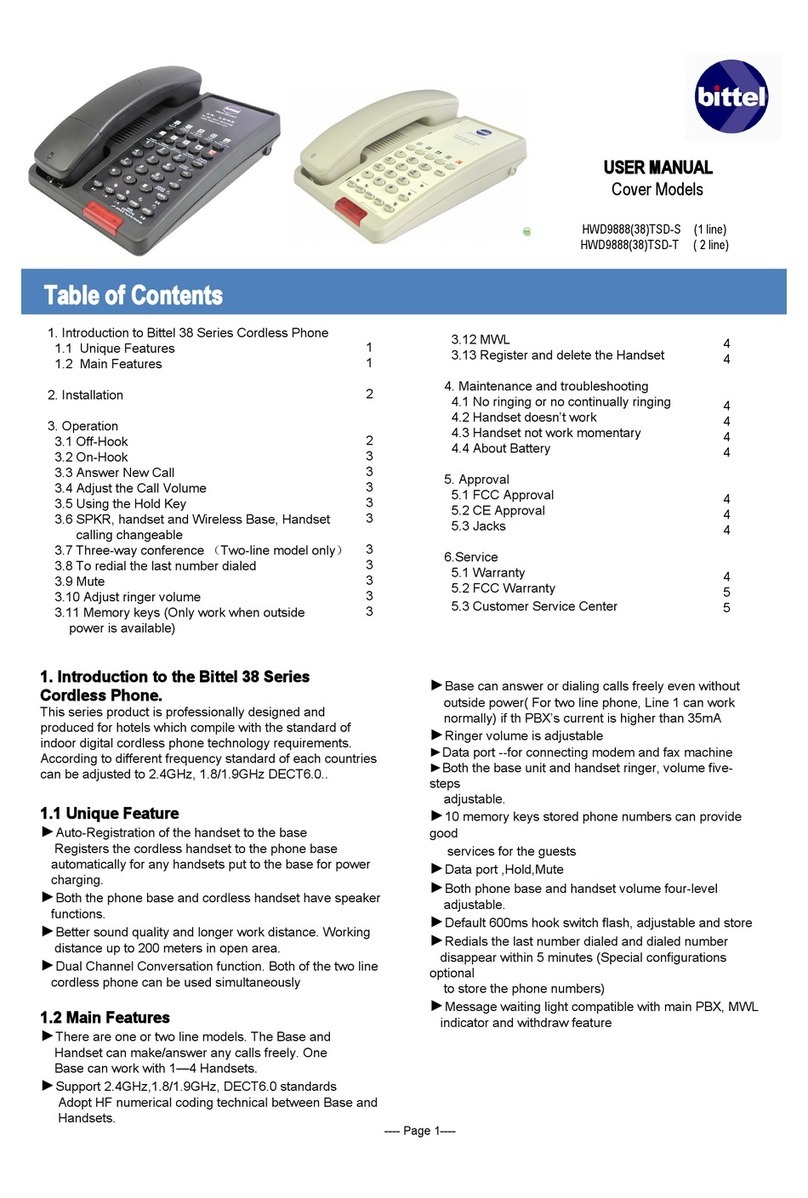 Bittel HWD9888TSD-S User manual