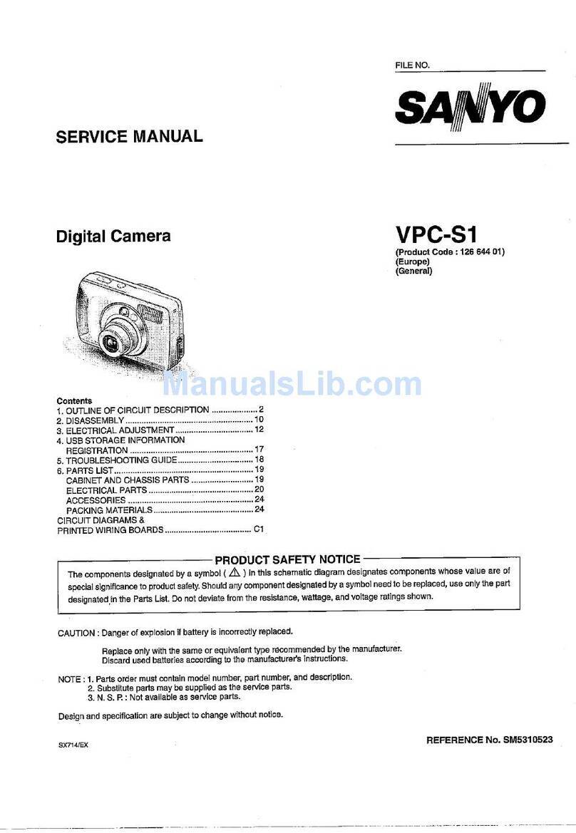 Sanyo Xacti VPC-S1 User manual