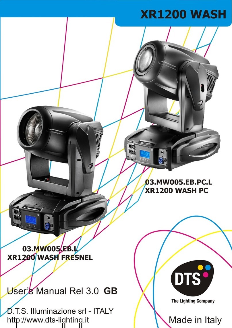 DTS XR1200 WASH Fresnel User manual