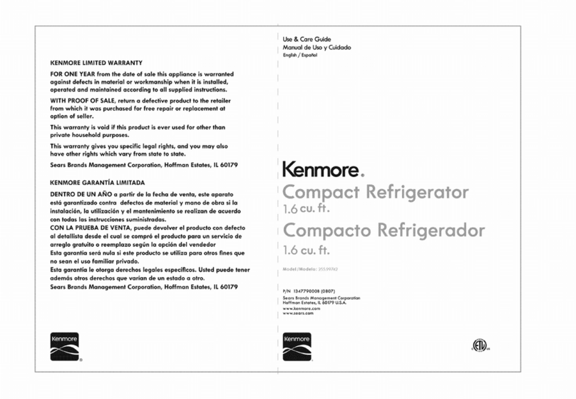 Kenmore 255.99742 Use & care guide