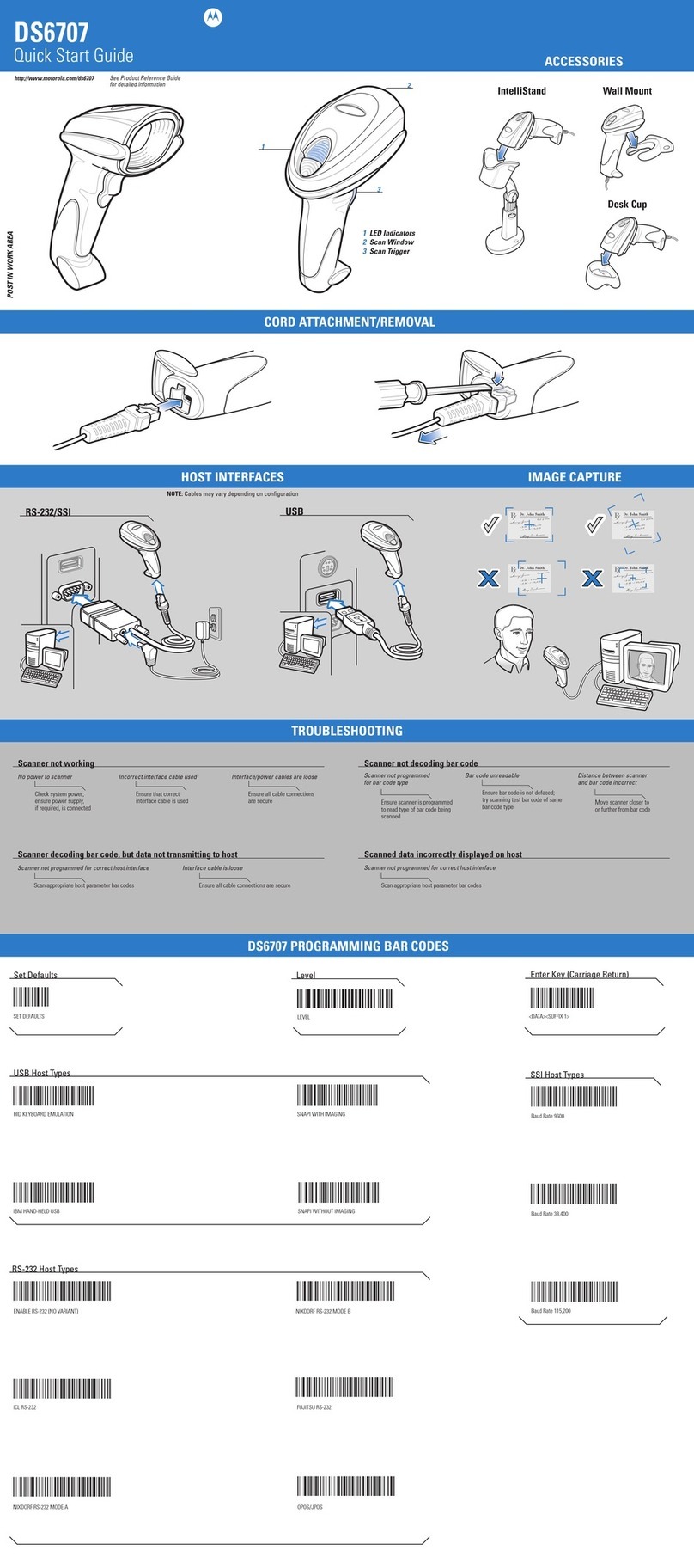 Motorola SYMBOL DS6707 User manual