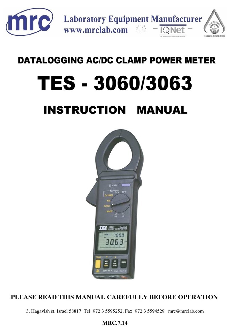 MRC TES - 3060 User manual