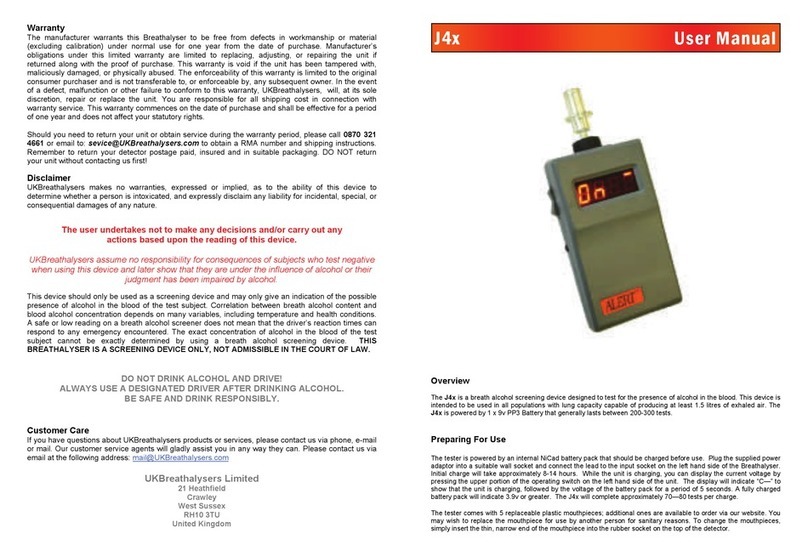 AlcoDigital J4X User manual