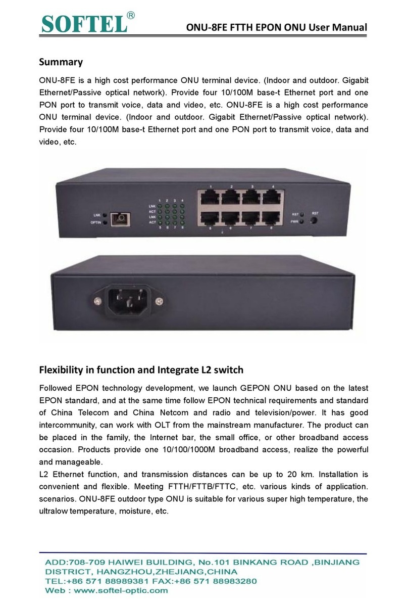 Softel ONU-8FE user manual