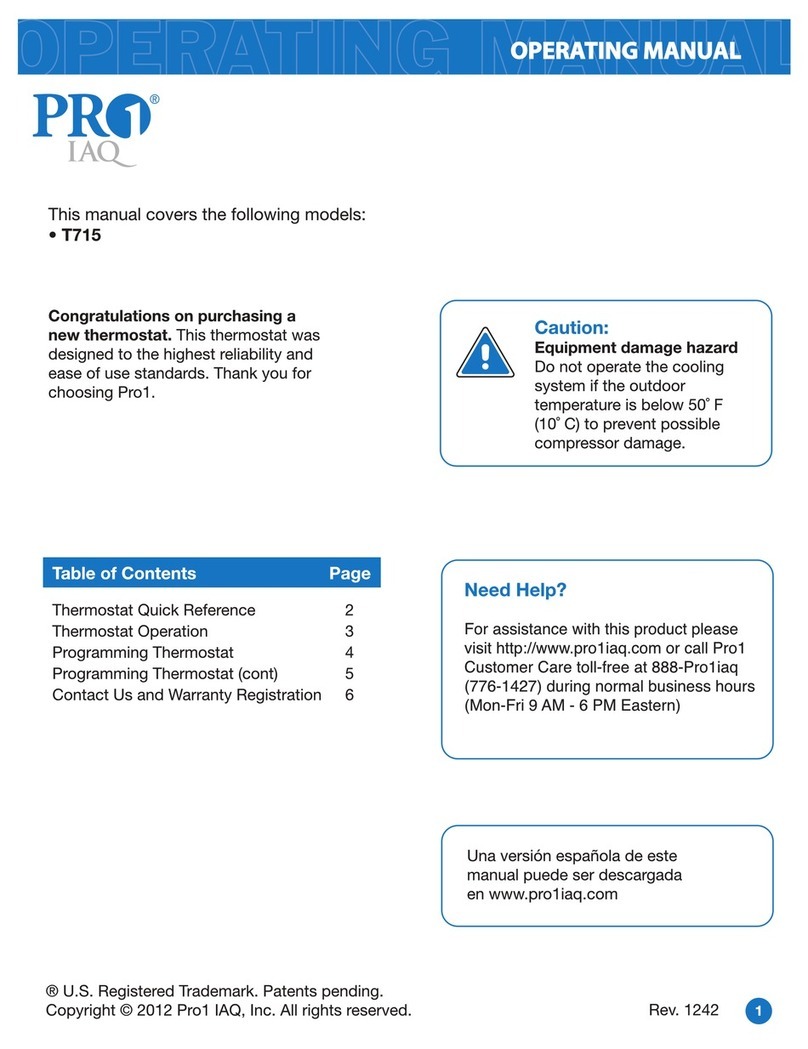 PR1 T715 operating instructions