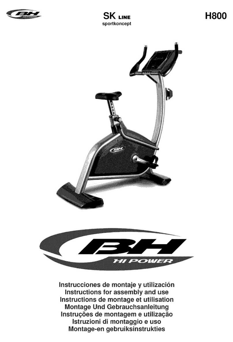 BH FITNESS SK Line H800 Instructions for assembly and use BH FITNESS SK Line H800 Instructions for assembly and use
