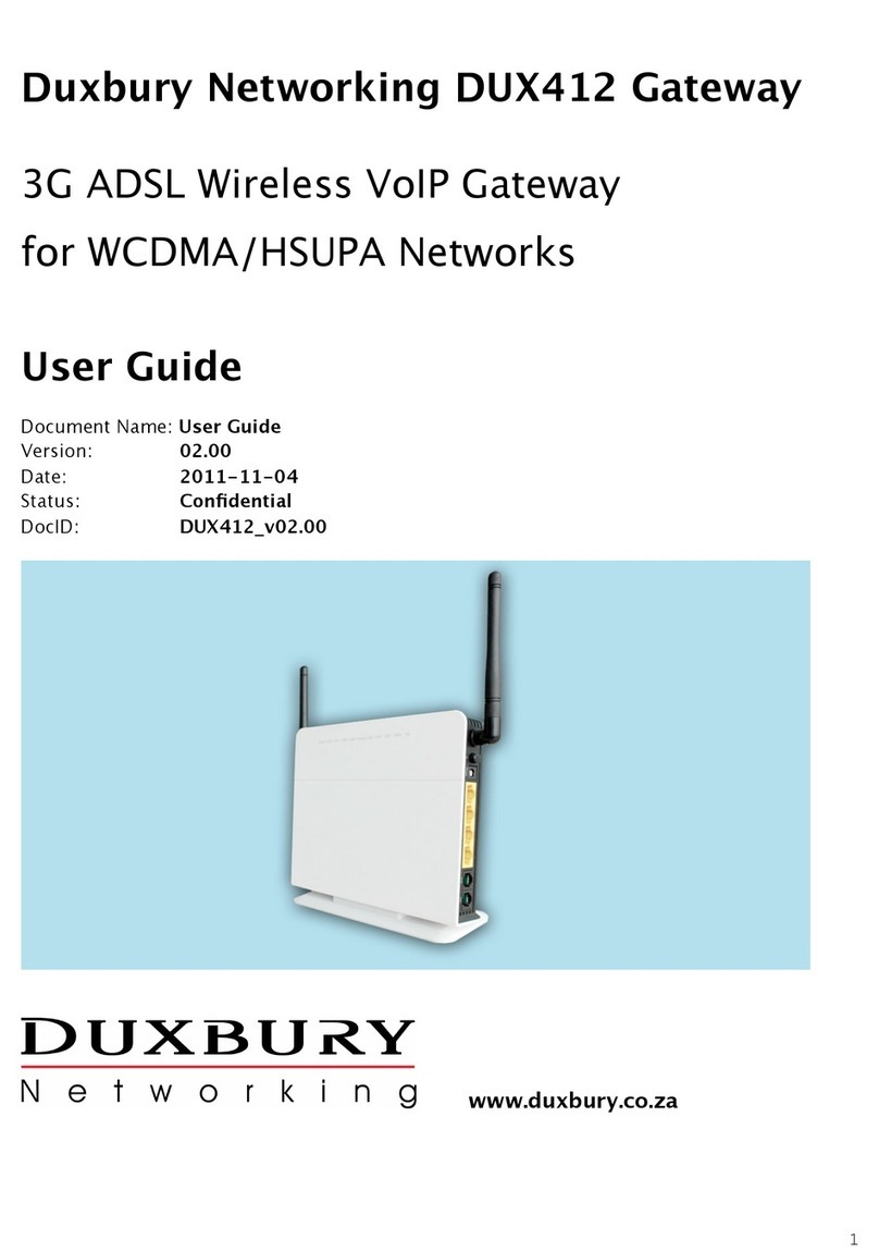 Duxbury Networking DUX412 user guide
