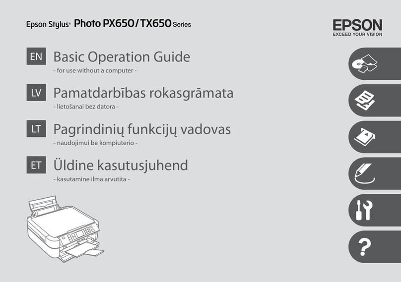 Epson PX650 Series Assembly instructions