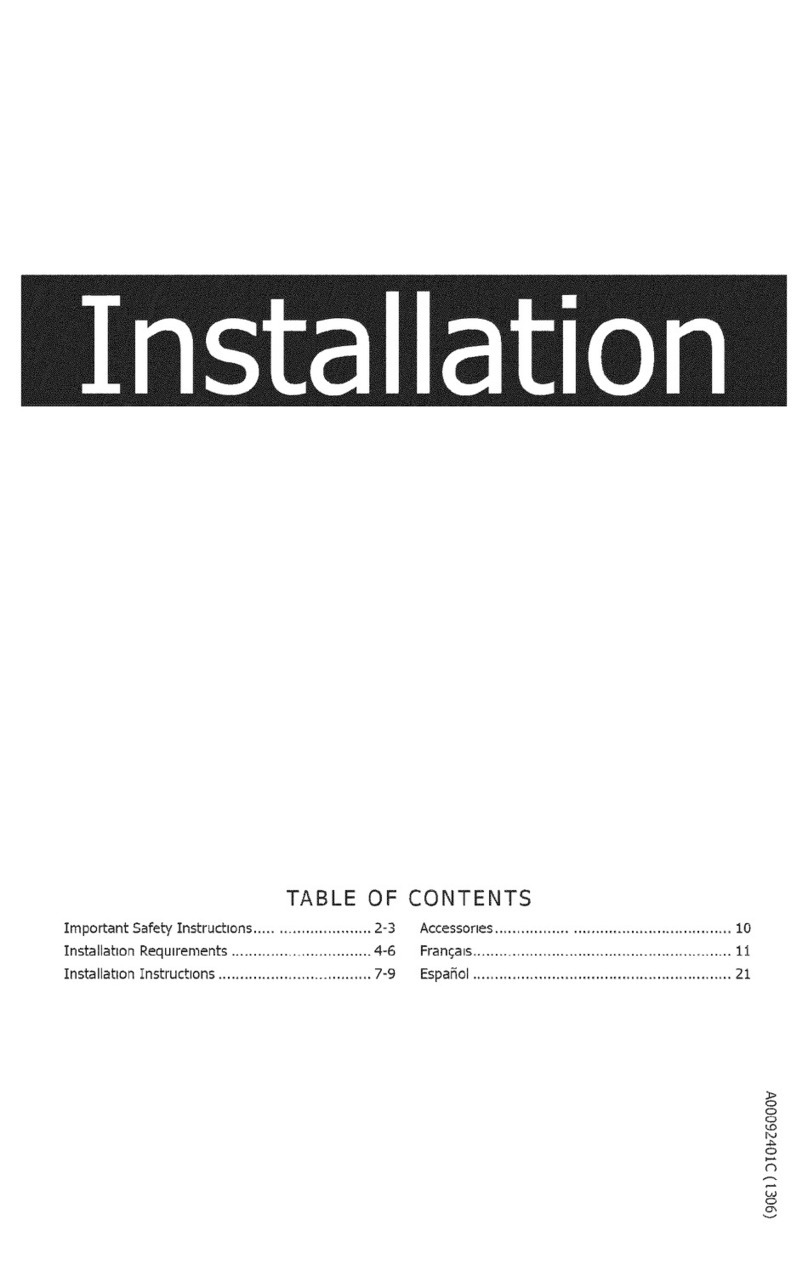 Frigidaire FFTW1001PW0 User manual