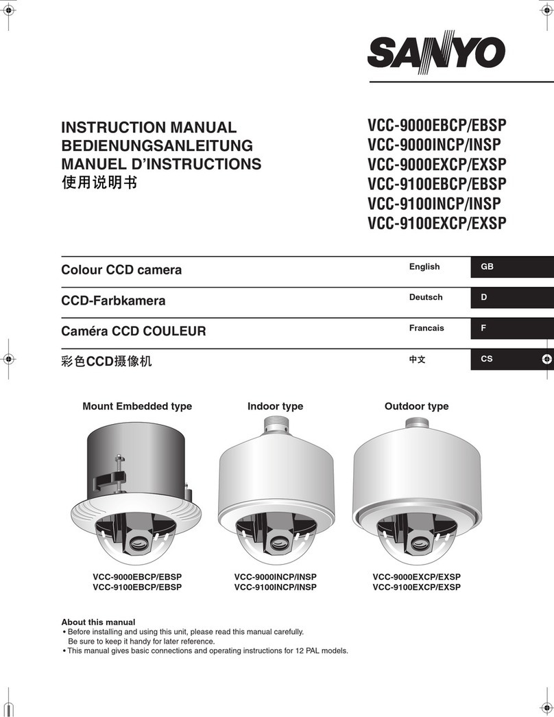 Sanyo VCC-9000EBCP/EBSP User manual