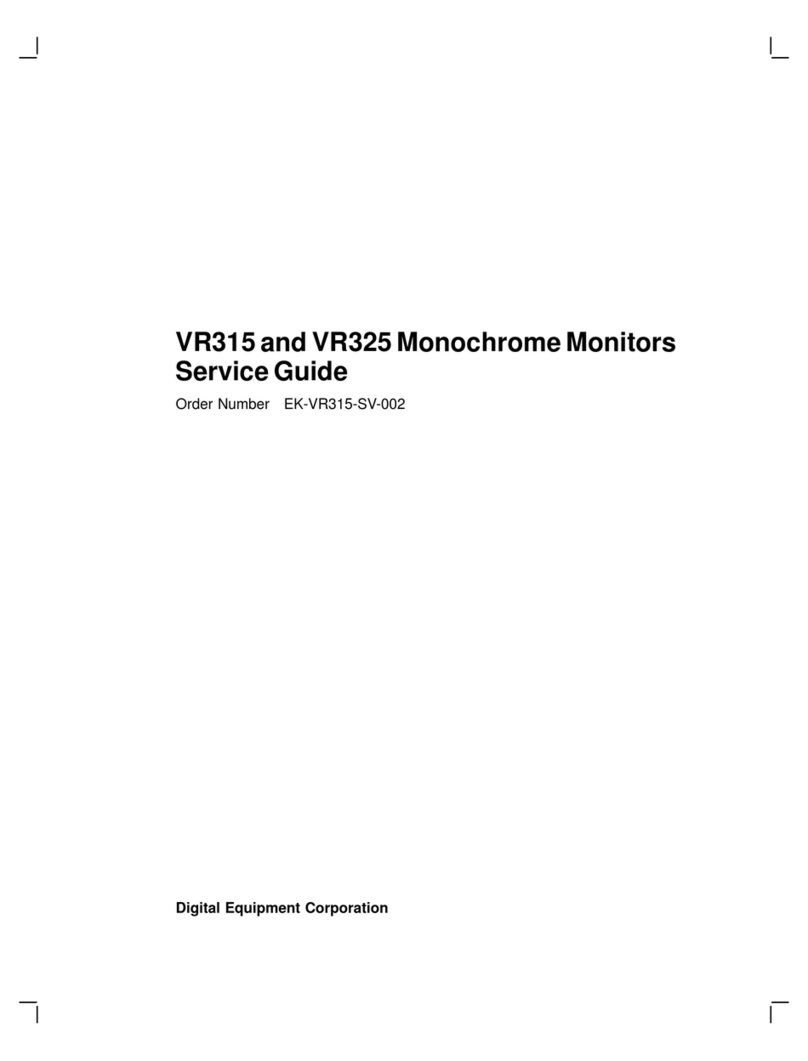DEC VR315 User manual