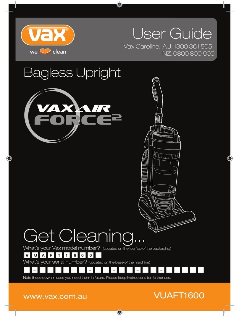 Vax VAXAIR Force 2 VUAFT1600 User manual