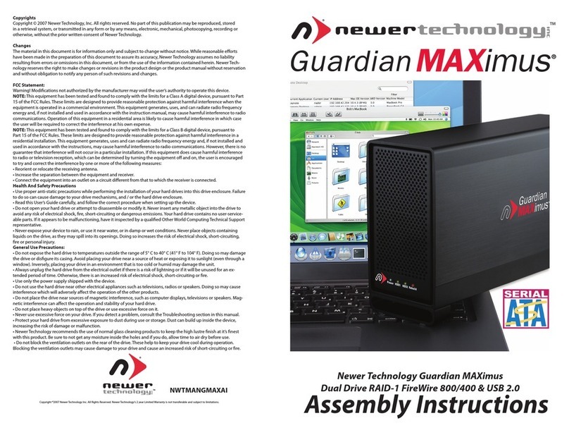 Newer Technology Guardian Maximus User manual Newer Technology Guardian Maximus User manual