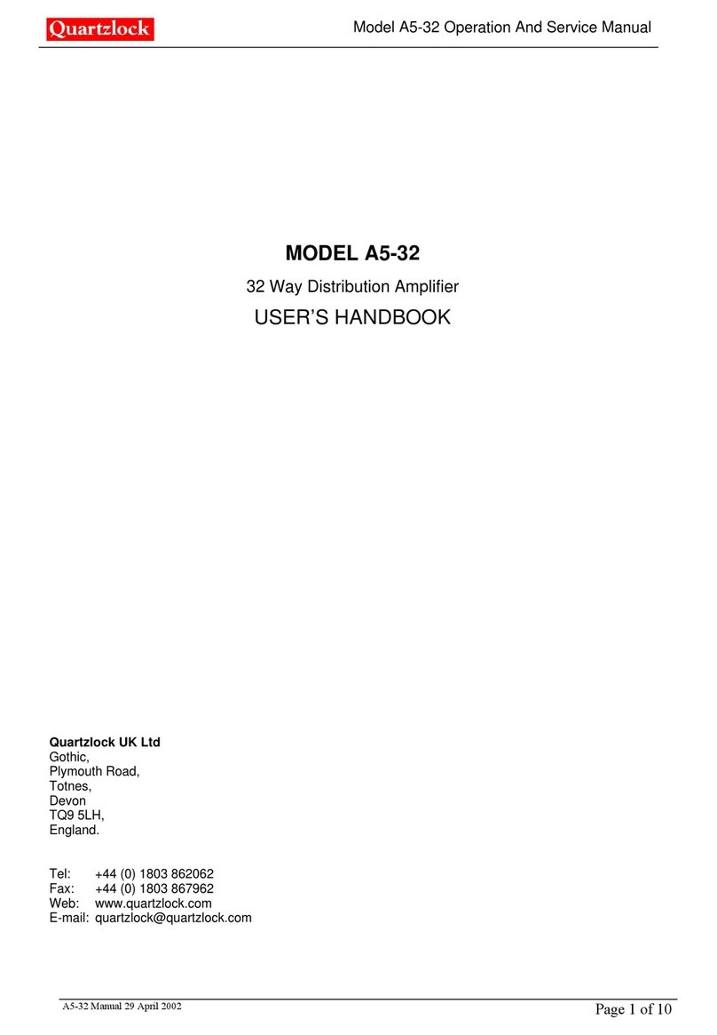 Quartzlock A5-32 Instruction Manual