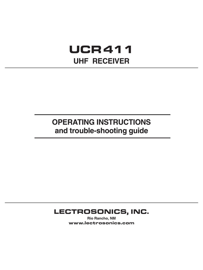 Lectrosonics UCR411 User manual