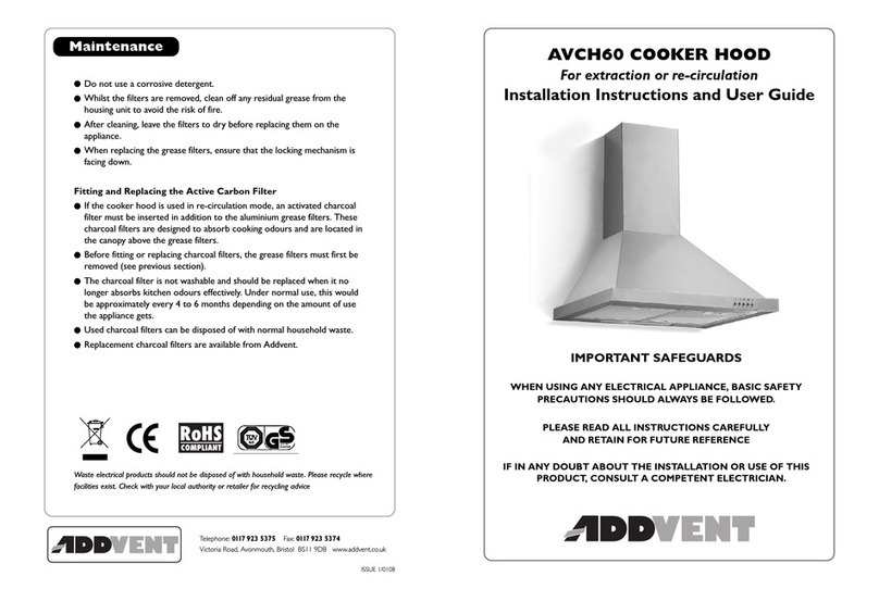 Addvent AVCH60 Installation instructions and user guide