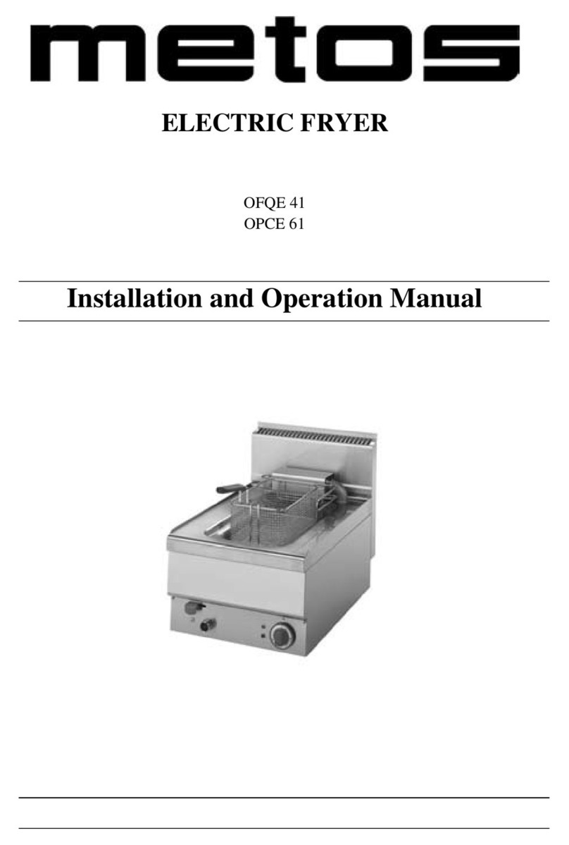 Metos OFQE 41 Installation and operation manual Metos OFQE 41 Installation and operation manual