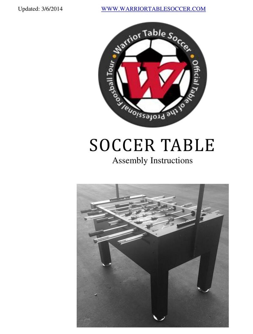 WARRIOR Soccer Table Assembly instructions