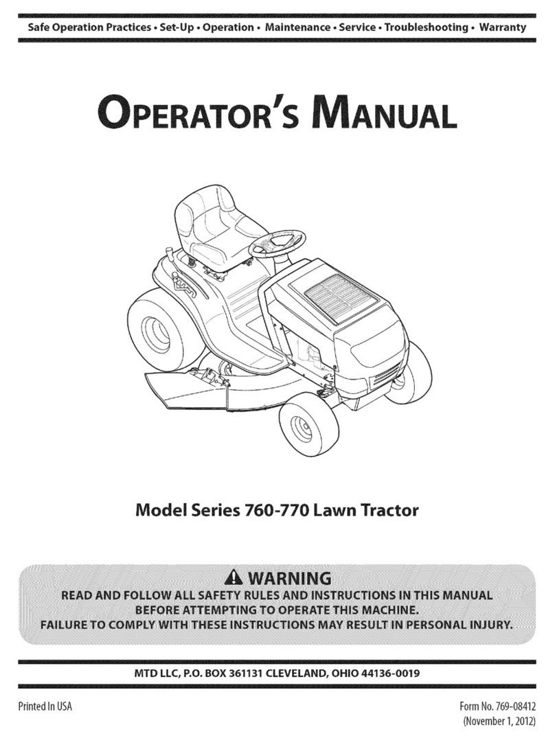 MTD Series 770 User manual