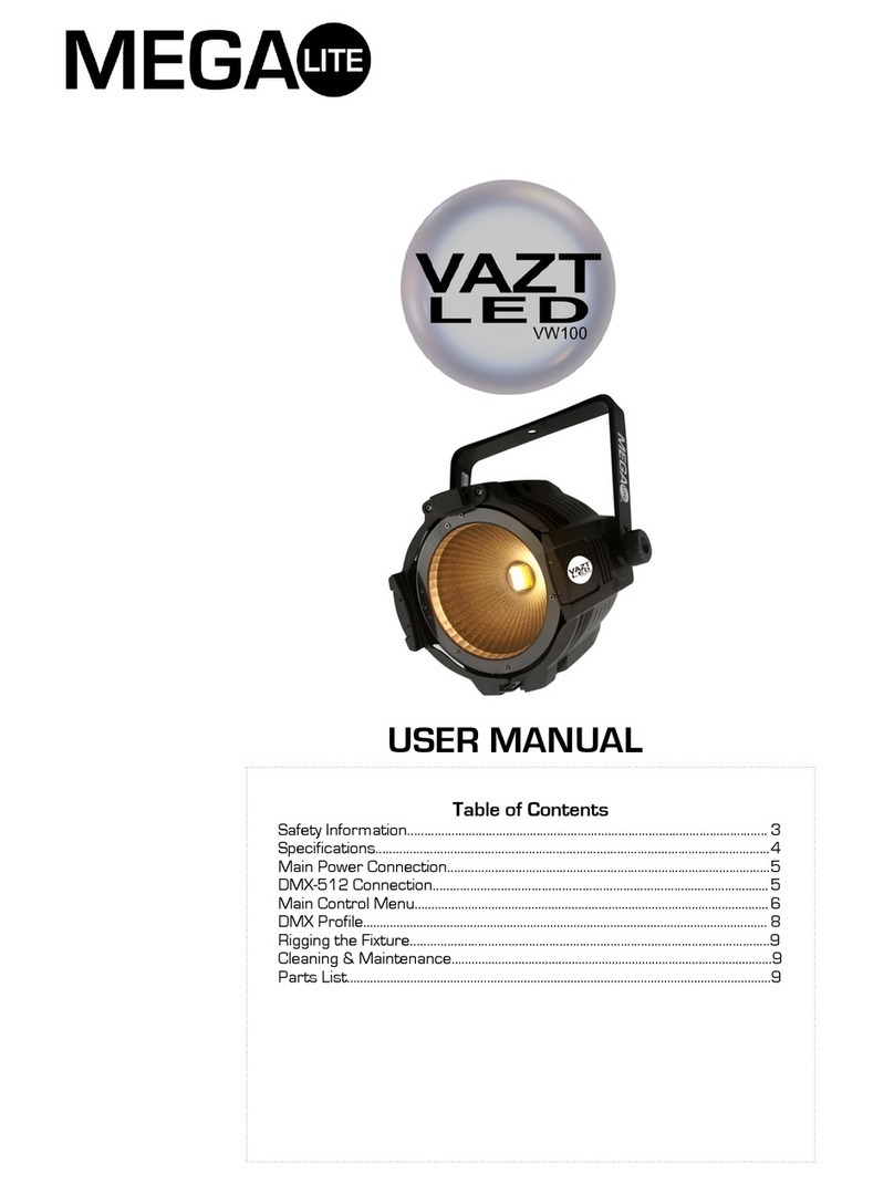 MegaLite VAZT LED VW100 user manual MegaLite VAZT LED VW100 user manual