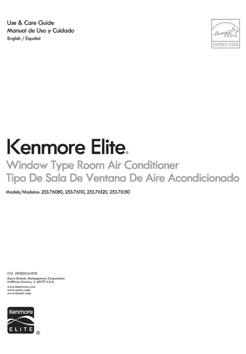Kenmore 253.76080 User manual