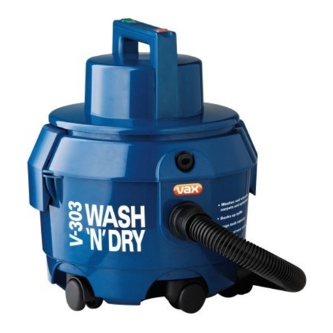 Vax V-303 Wash "N' Dry User manual