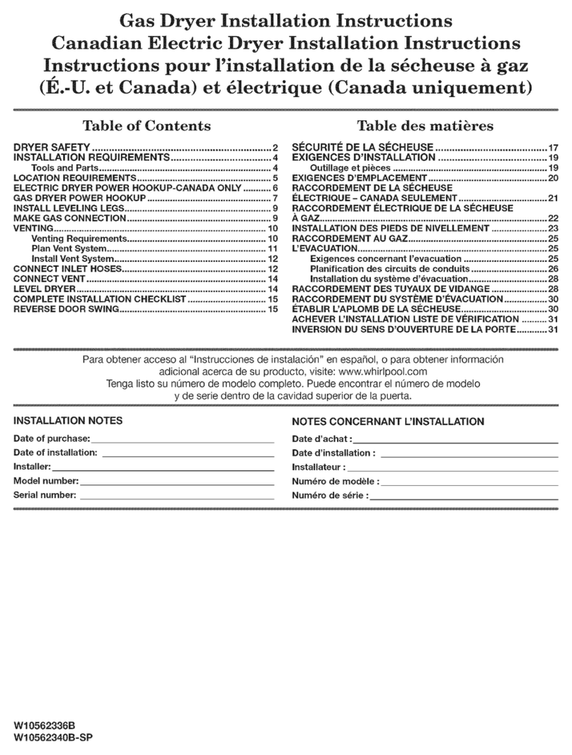 Maytag YMEDB725CG0 installation instructions