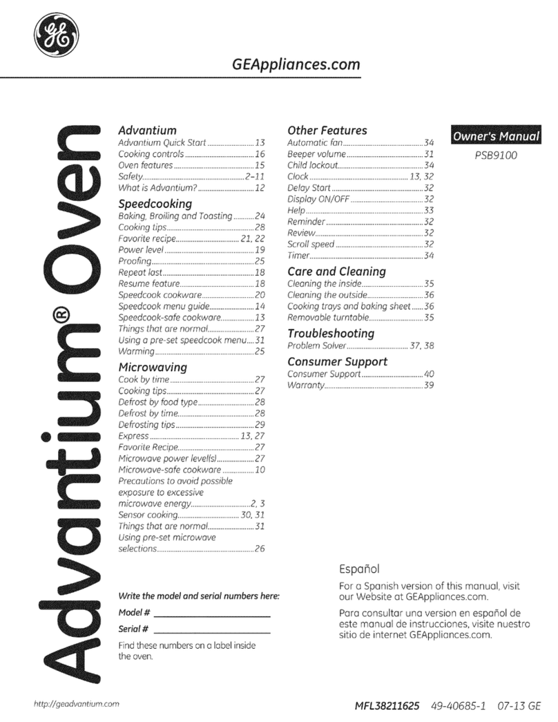 GE PSB9100DF1BB User manual
