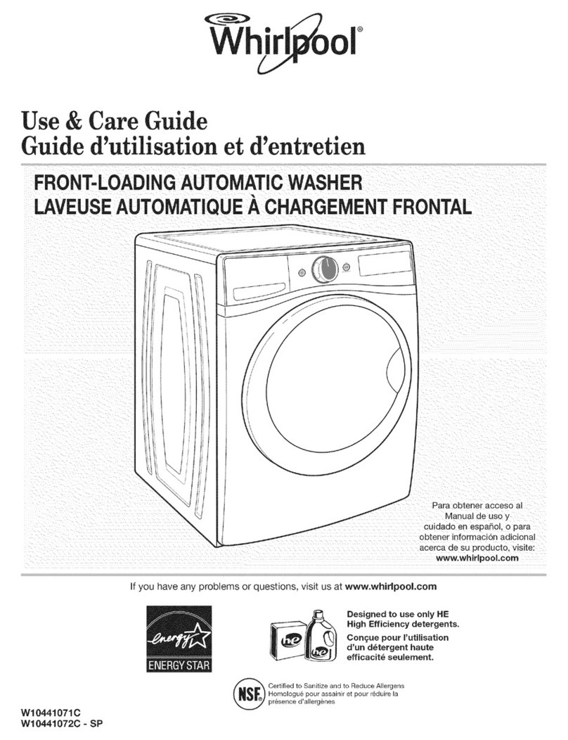 Whirlpool WFW88HEAW1 Use & care guide