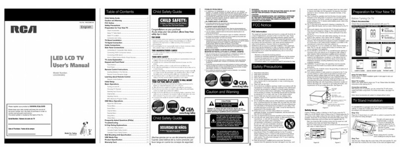 RCA LED29B30RQ User manual