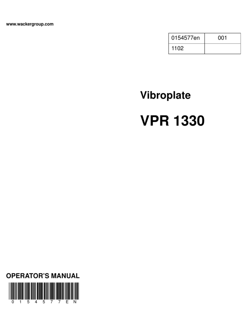 Wacker Neuson VPR 1330 User manual