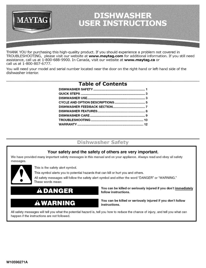 Maytag MDB8959SBW3 User manual