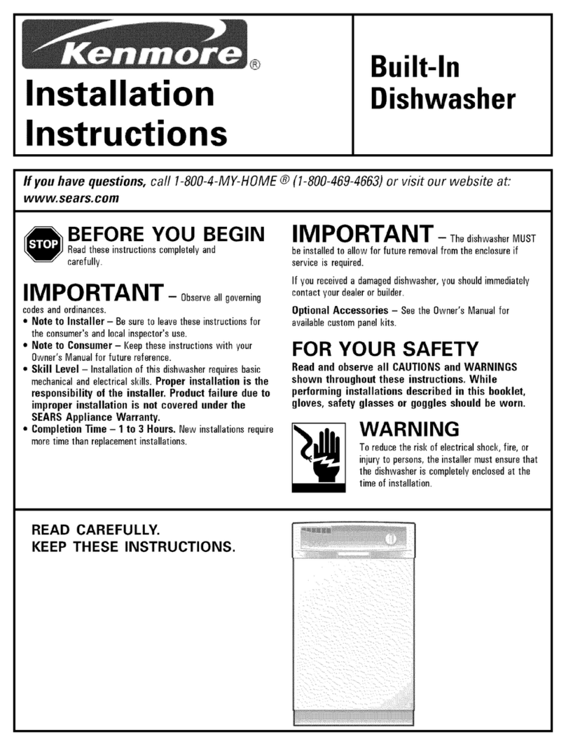 Kenmore 58714403400 installation instructions