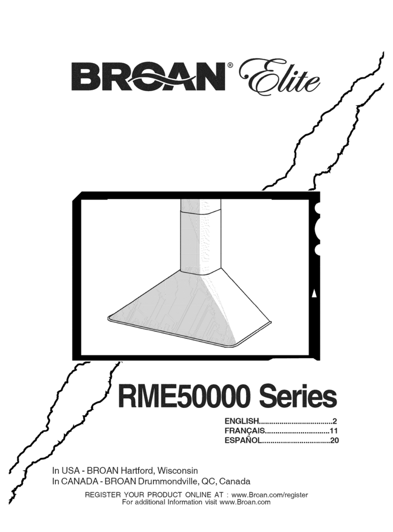 Broan RME5030SS instructions