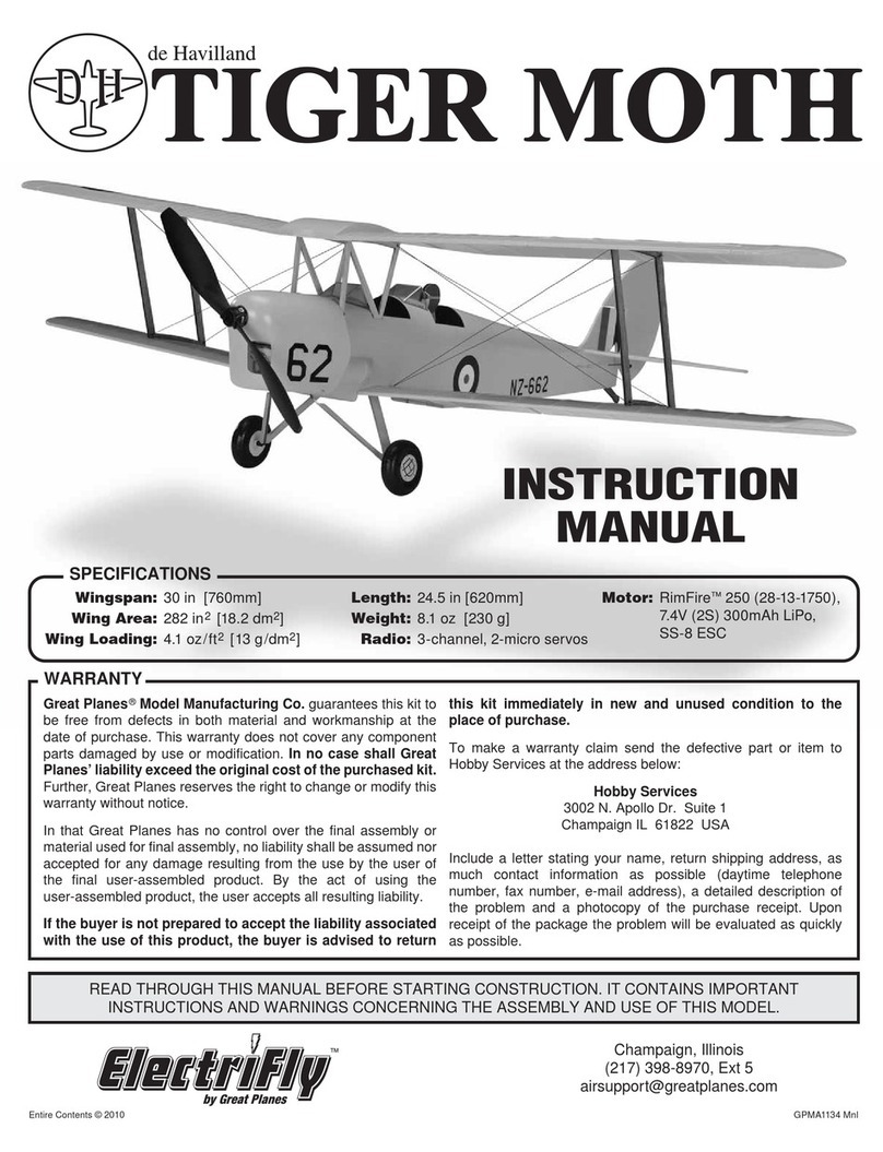 electrifly Tiger Moth instruction manual