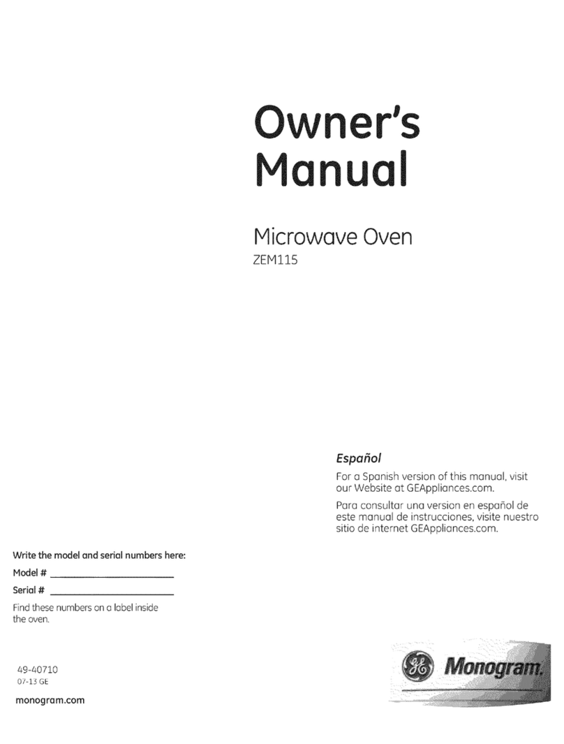 GE ZEM115SF1SS User manual