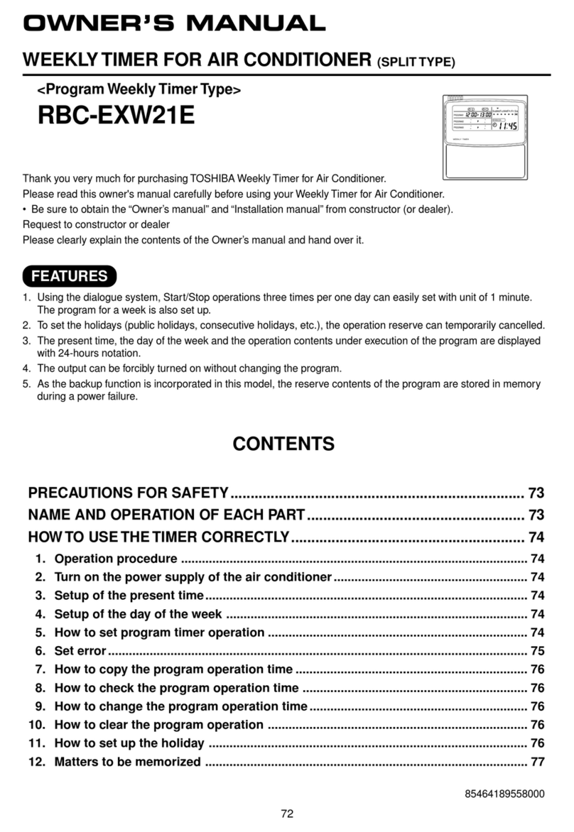 Toshiba RBC-EXW21E User manual