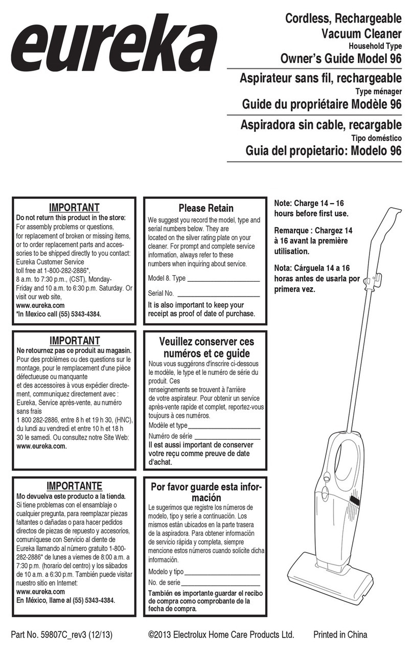Eureka 96 owner's guide