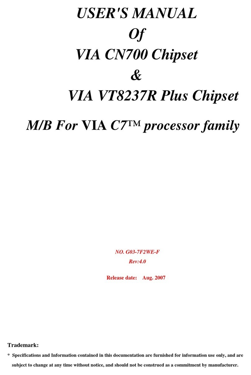 VIA Technologies CN700 User manual