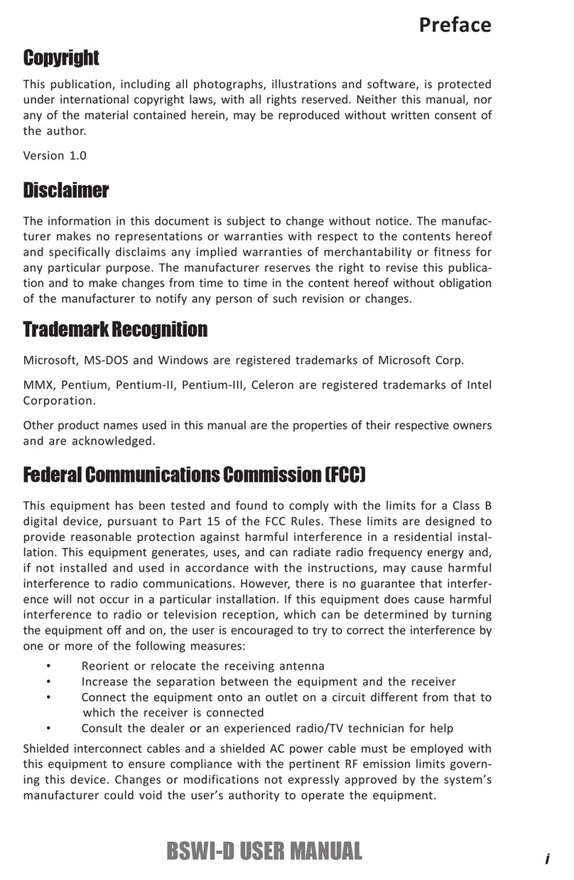 ECS BSWI-D user manual
