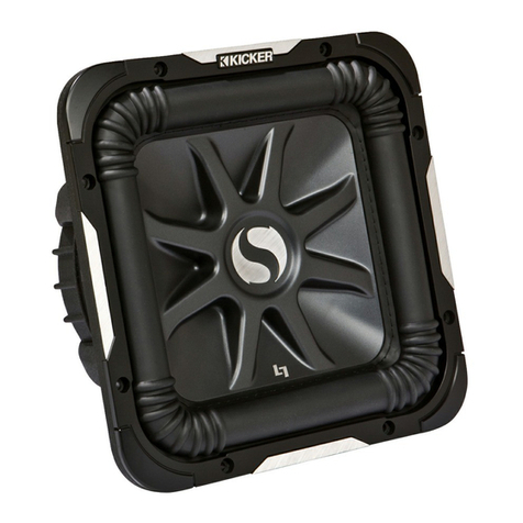 Kicker SOLO-BARIC S15L7 User manual