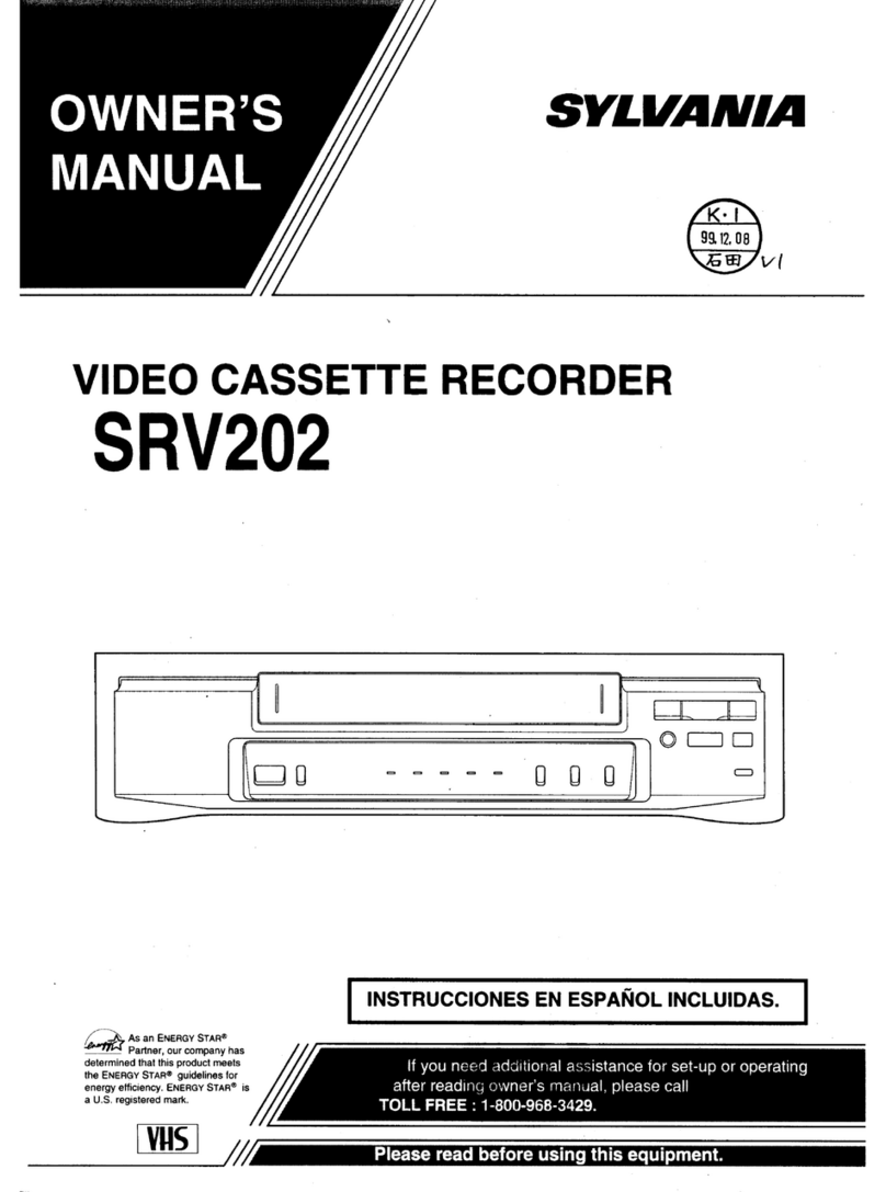 Sylvania SRV202 User manual