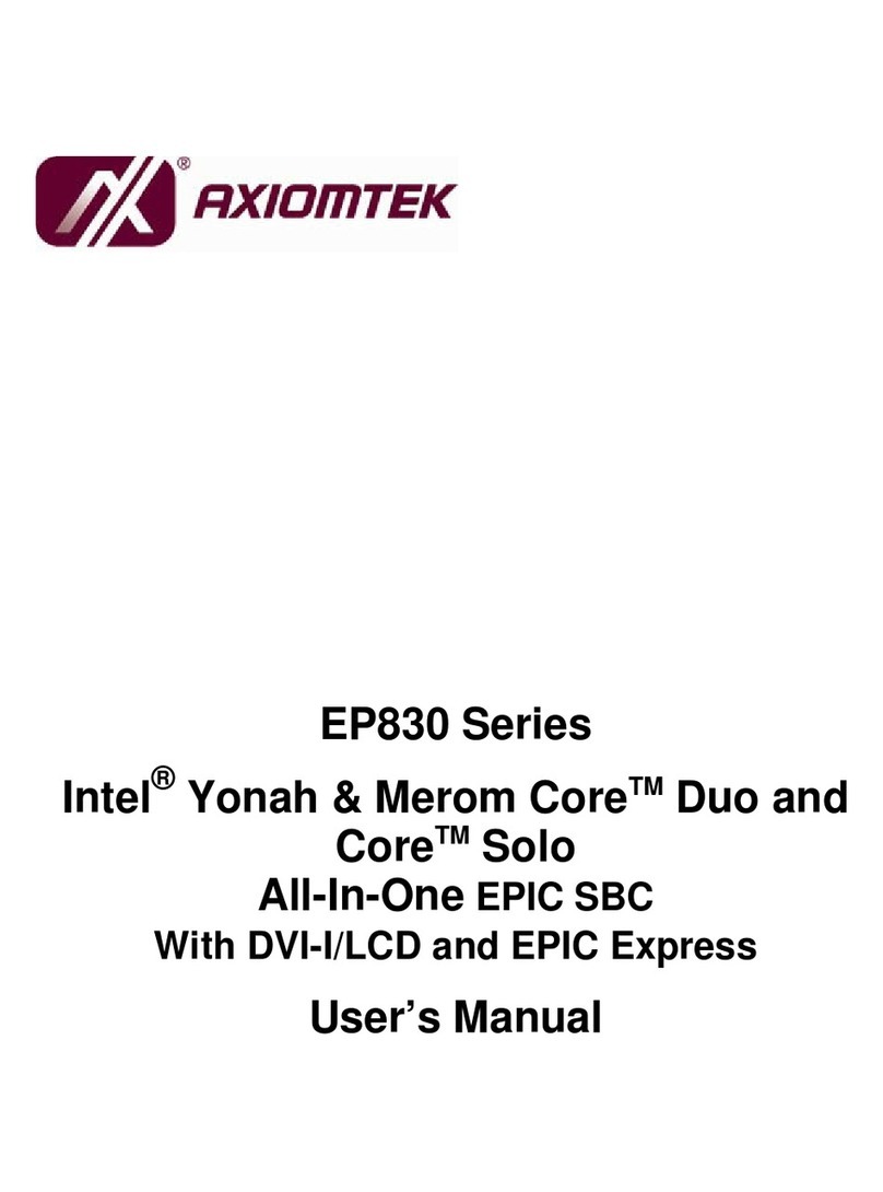 AXIOMTEK EP830 Series User manual