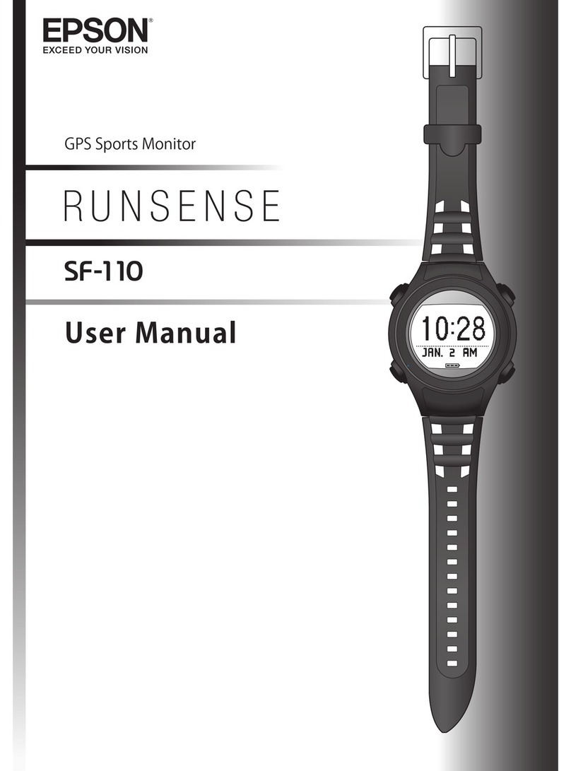 Epson Runsense SF-110 User manual