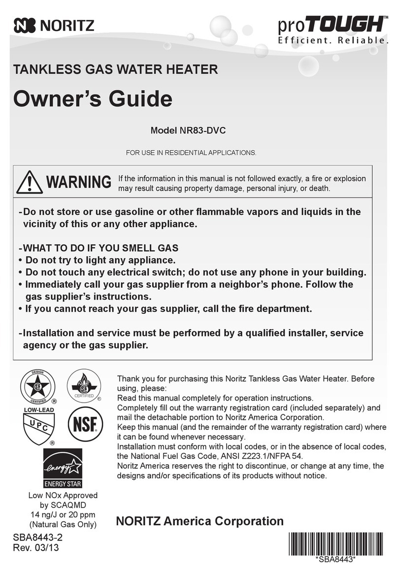Noritz NR83-DVC owner's guide