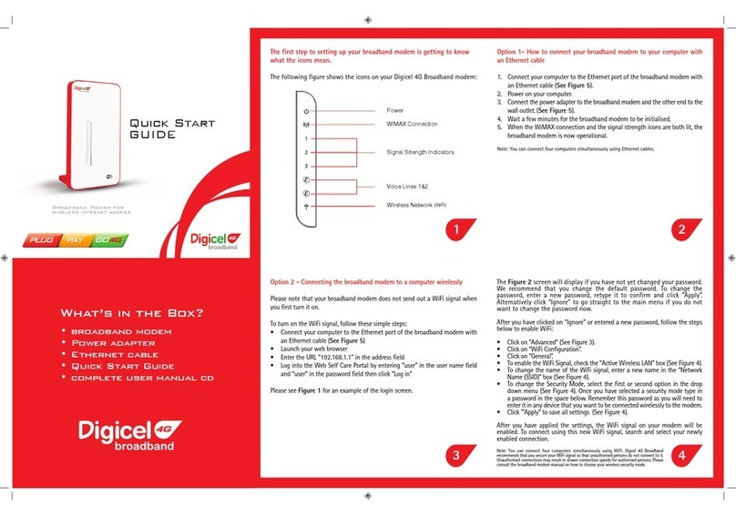 Digicel WiMAX User manual