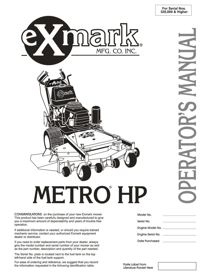 Exmark Metro HP User manual