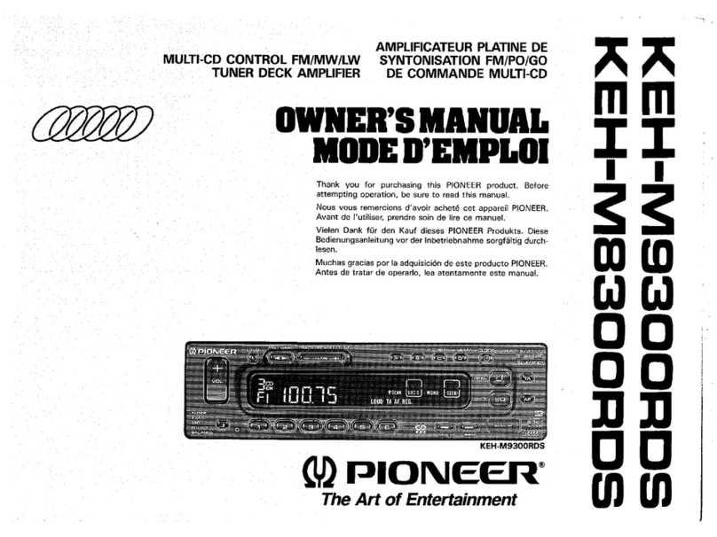Pioneer KEH-M9300RDS User manual